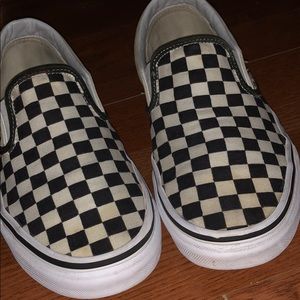 ☆ Checkerboard Slip-on Vans ☆ LIKE NEW CONDITION
